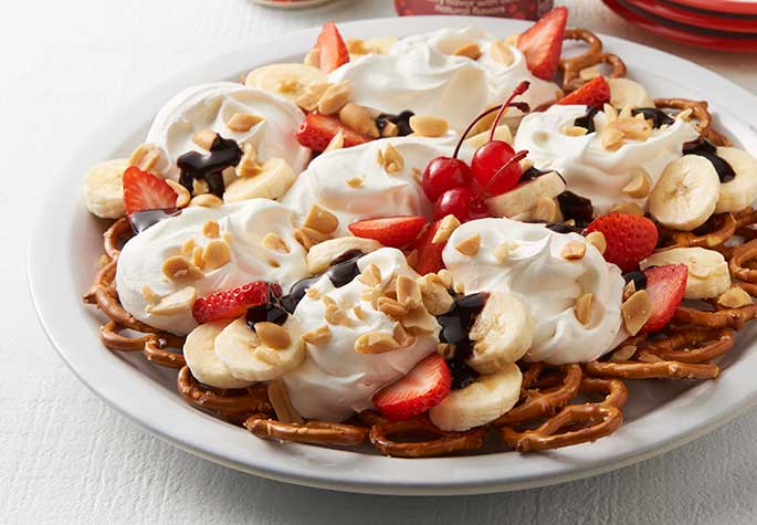 Banana Split Nachos recipe