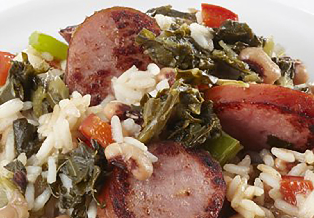 Beans & Rice with Sausage & Greens