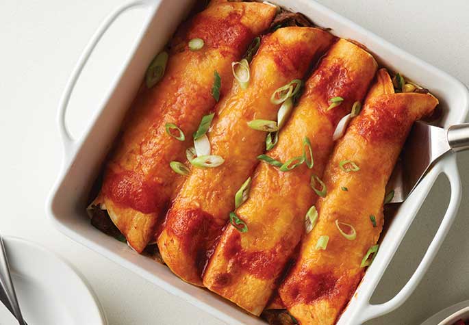 Beef and Corn Enchiladas recipe