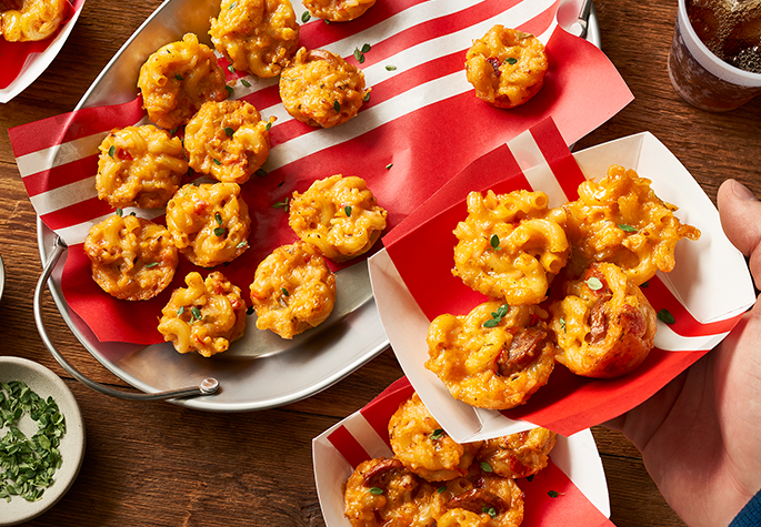 cajun mac & Cheese bites recipe