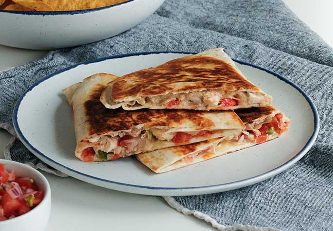 Cheesy Chicken Quesadillas