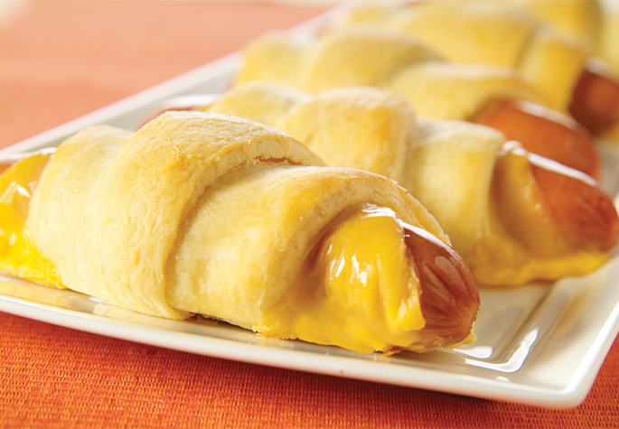 Cheesy Crescent Dogs