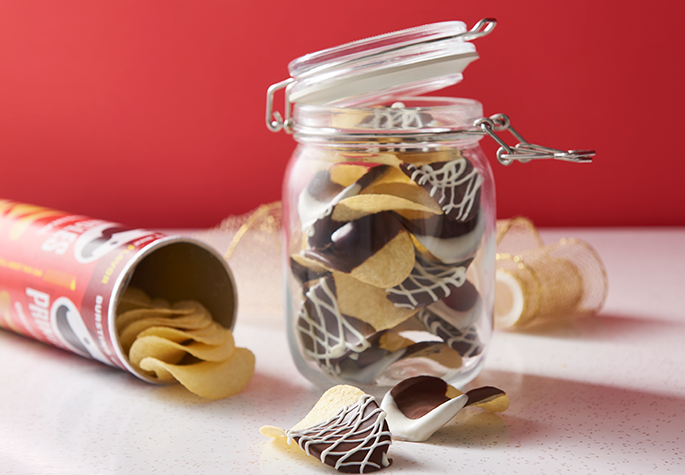 Chocolate-Covered Pringles recipe