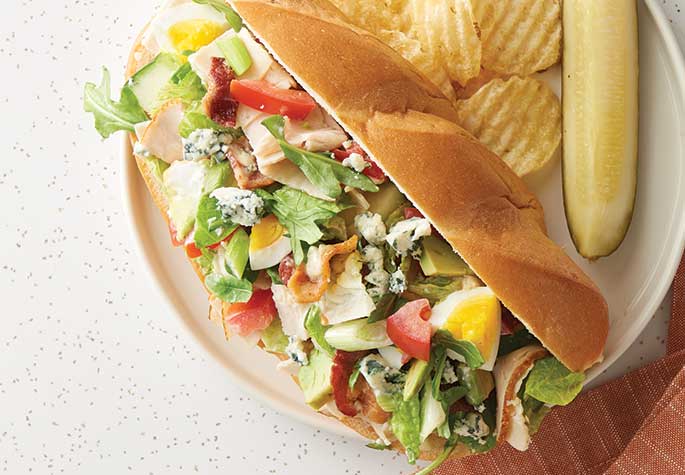 Chopped Chicken Cobb Sandwich recipe