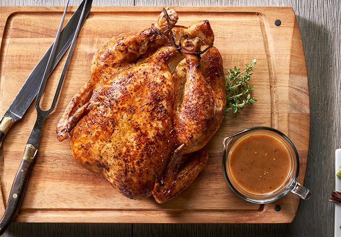 Classic Roasted Chicken with Pan Gravy