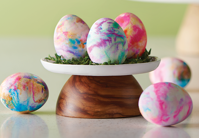 Cool-Whip Marbleized Eggs