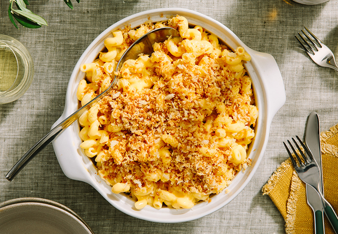 Creamy Double Cheddar Mac & Cheese