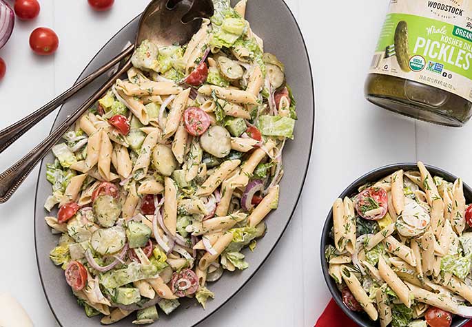 Dill Pickle Pasta Salad