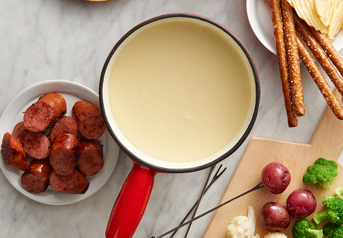 Easy Swiss Cheese Fondue