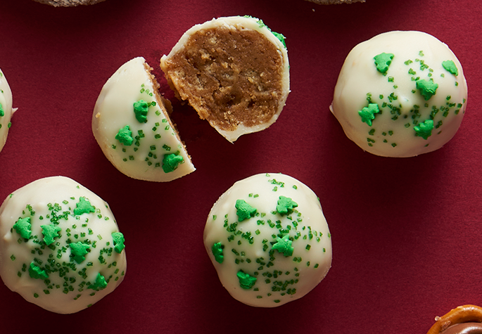 Golden OREO Gingerbread Cookie Balls