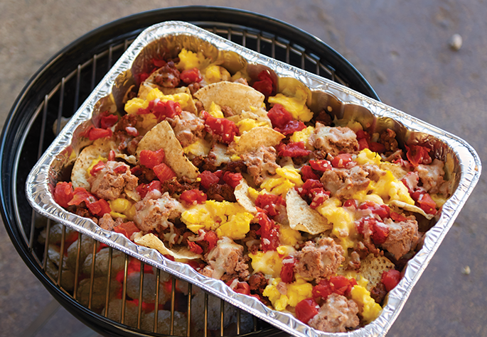 Grilled Breakfast Nachos recipe