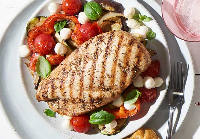 Grilled Ratatouille Chicken