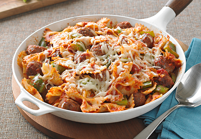 Italian Sausage and Pasta Bow Ties