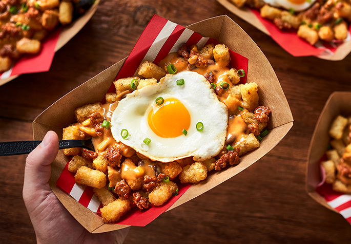 Loaded Spicy Breakfast Tots