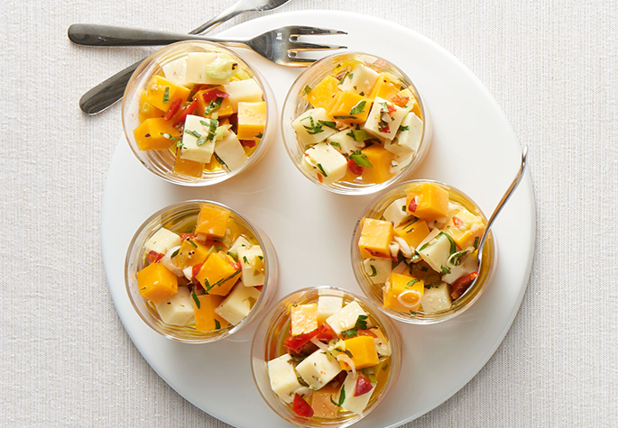Marinated Cheese Cups