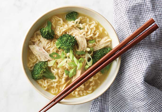 Miso Butter Chicken and Broccoli Ramen recipe