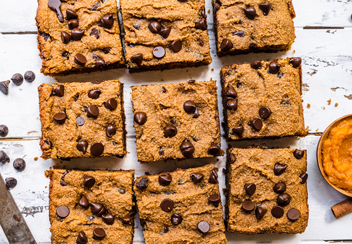 Pumpkin Chocolate Chip Cookie Bars