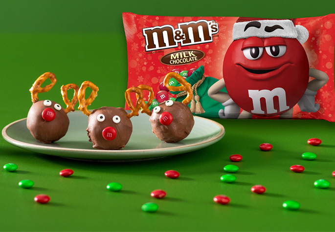 M&M’S Reindeer Truffles