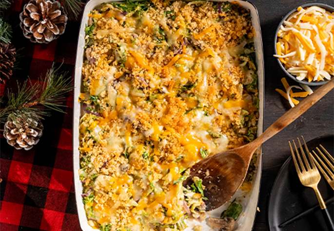 Shredded Brussels Sprout Casserole recipe