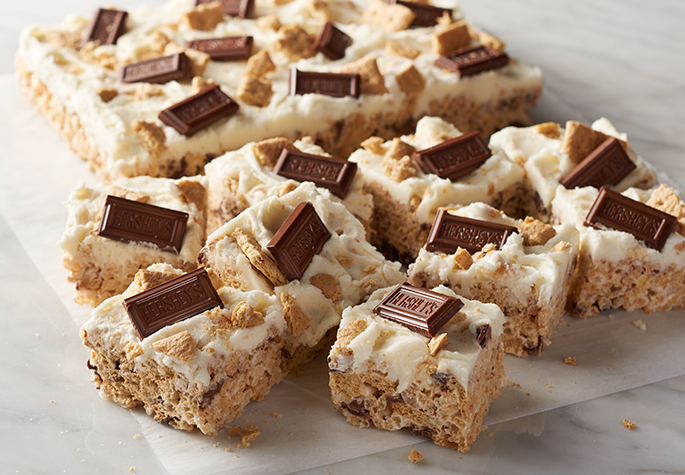 S’mores Bars with Toasted Marshmallow Frosting