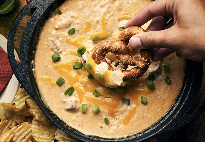 Spicy Beer Cheese Steak Dip