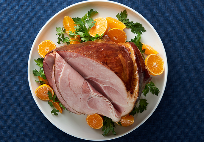 Tangerine-Glazed Ham