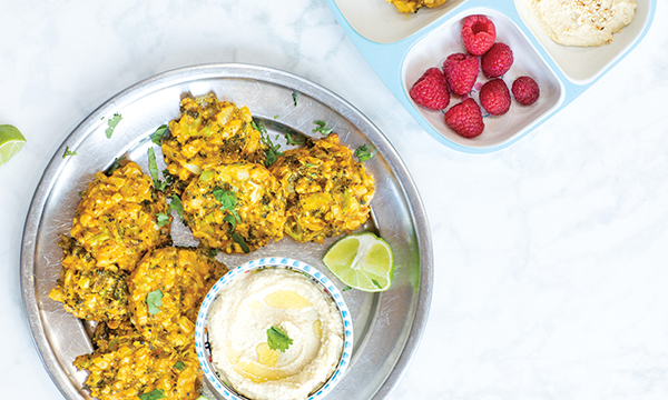 Baby Led Feeding Egg Free Broccoli & Cauliflower Fritters