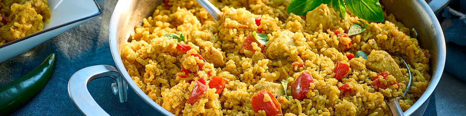 Chicken Satay Rice Bake
