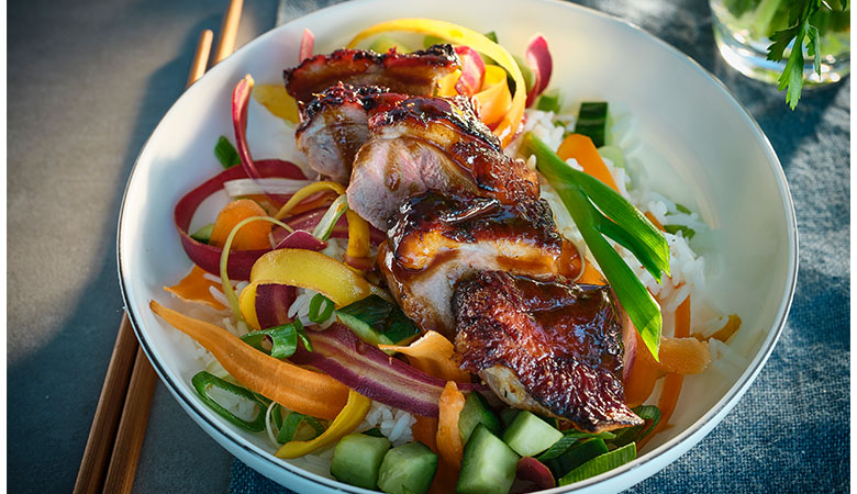 Hoisin Duck Rice Bowl