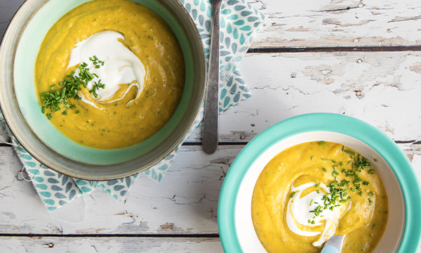 Roasted Autumn Vegetable & Red Lentil Soup