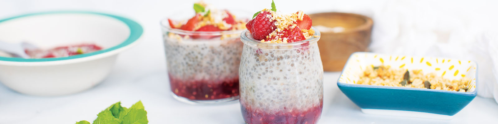 Strawberry & Cherry Chia Pudding