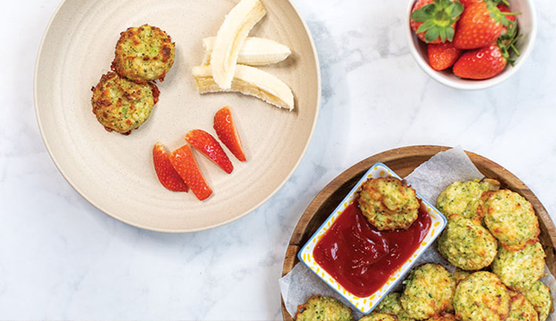 Baby Led Weaning Broccoli and Cauliflower Nuggets