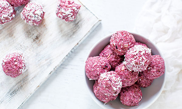 No-Bake Summer Berry Bliss Balls