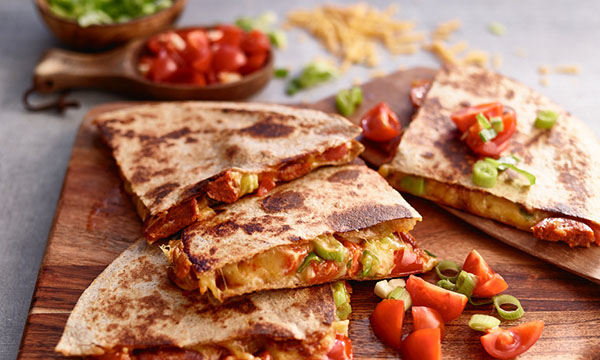 Chorizo and Spring Onion Quesadillas