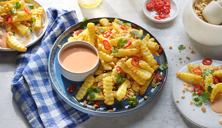 Air Fryer Garlic & Chilli Chips