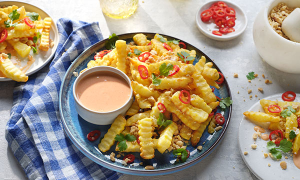 Air Fryer Garlic & Chilli Chips