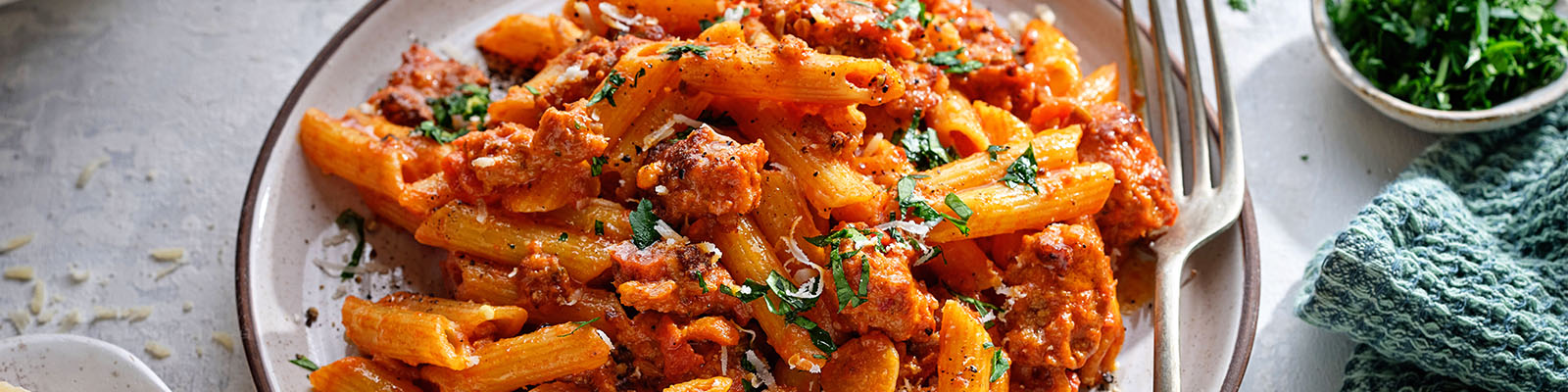 Vodka Penne Pork Ragu