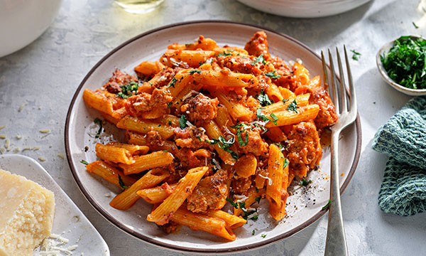 Vodka Penne Pork Ragu