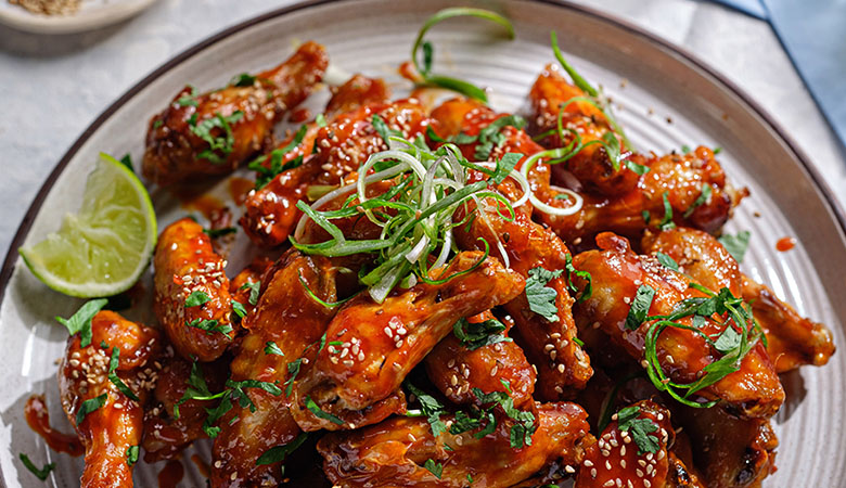 Air Fryer Sriracha Chicken Wings