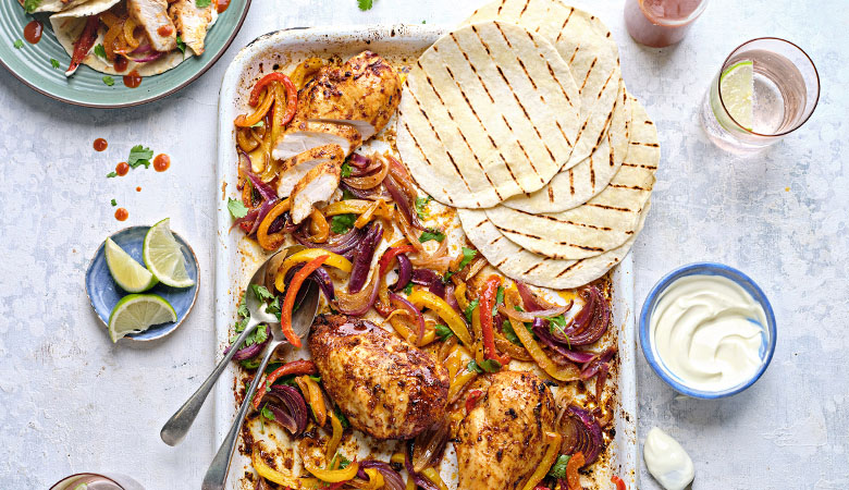 One Pan Chicken Fajitas