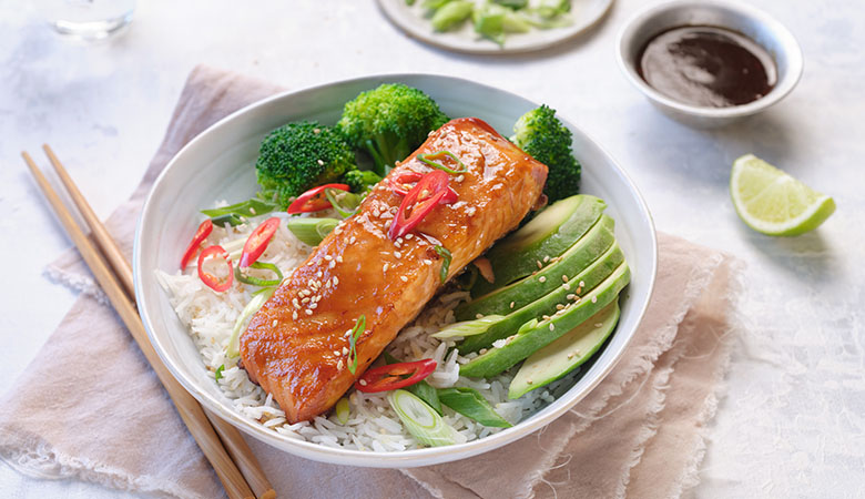 Teriyaki Salmon Bowl