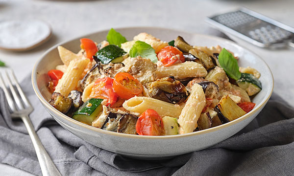 Roasted Veggie Penne Pasta 