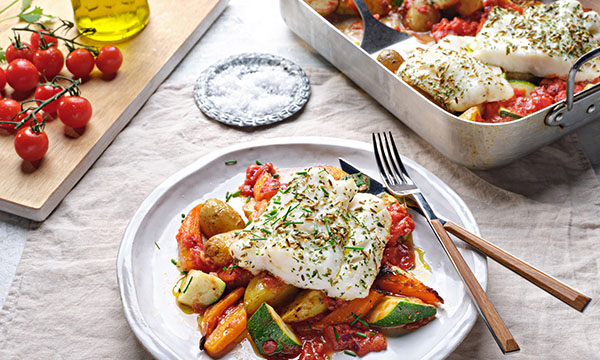 Cod Tray Bake