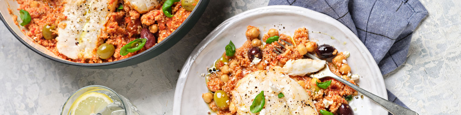 Mediterranean Hake & Cous Cous Stew 