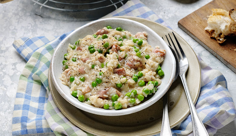 Bacon & Pea Risotto 