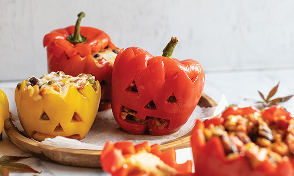 Mexican Stuffed Halloween Peppers