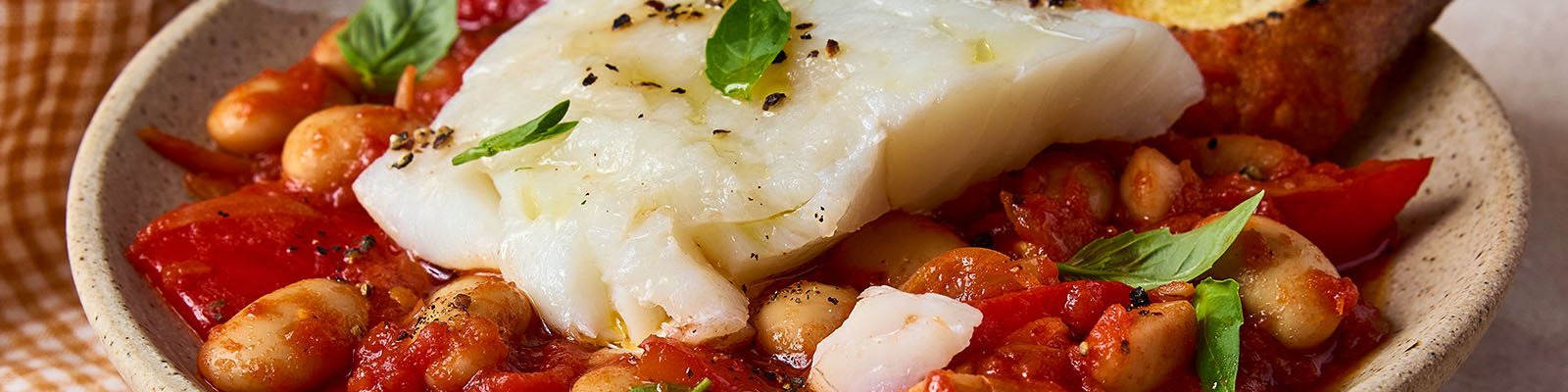 Cod & Red Pepper Butterbean Stew