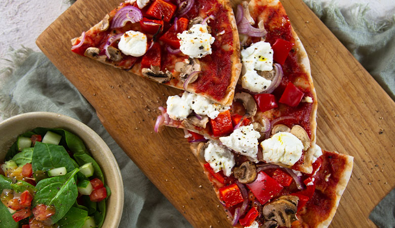 Veggie Pizza with Goat’s Cheese