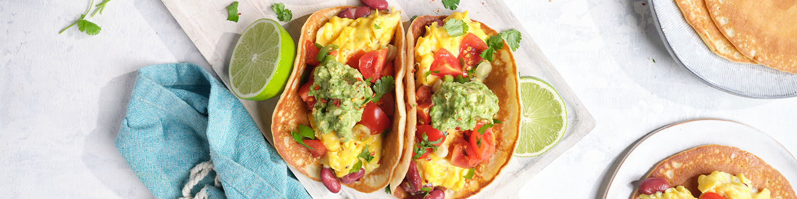 Mexican Scrambled Eggs Pancakes  