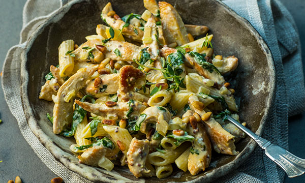 Creamy Chicken Pasta with Bacon